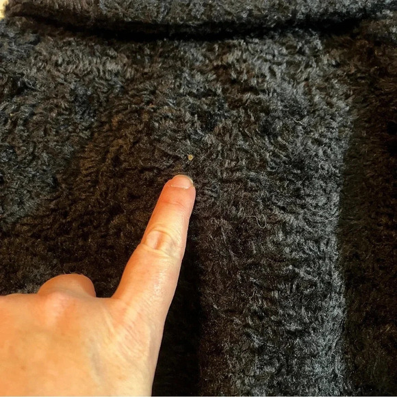 Vintage 1960's Fingerhut Fashion Jackie O Black Coat Black w/ Metal Buttons - Picture 12 of 14